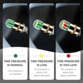 thumbnail image 4 of 4Pcs Car Tire Pressure Monitor Valve Stem Caps, 2.4 Bar 36Psi Car Tire Pressure Monitor Valve Stem Caps with 3-Color Eye Alert, Easy To Read Sensor Indicator Tire Valve Cap for Car, 4 of 9