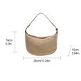 thumbnail image 5 of Bolso Tejido Paja para Mujer Hombro A Mano Hobo Elegante (Caqui), 5 of 5