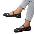 thumbnail image 5 of Willtoo Women's Polka Dots Ballet Flats Comfortable Dressy Trendy Square Closed Toe Maryjane Flat Shoes, 5 of 6