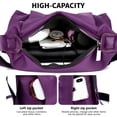 thumbnail image 5 of KXF Shoulder Bag for Women - Lightweight Oxford Multi-Pocket Crossboby Purse Bags Zipper Handbag with Adjustable Strap, 5 of 7