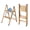 Rose Gold, variant on CONCETTA Aluminum alloy 2 Step Ladder, Folding Step Stool with Anti-Slip Pedal, Lightweight Portable Ladder for Home, Workplace, 330lbs Capacity, Wood Color With White