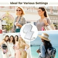 thumbnail image 5 of 12 Pcs Sublimation Pocket Mirrors – Double-Sided Travel Makeup Mirror Blanks for Heat Transfer, 2X Magnification, DIY Cosmetic Mirrors for Women, Square & Round-Cornered, 5 of 5