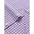 thumbnail image 3 of sogami Men's Plaid Shirt Casual Long Sleeve Button Down Gingham Shirt Regular Fit, 3 of 7