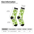 thumbnail image 5 of Yiaed Green Various Lemons Print Great elasticity Crew Socks Sports socks for Men and Women, 5 of 5