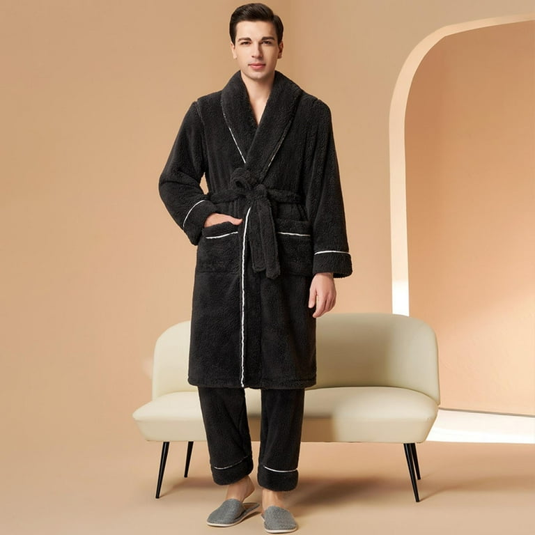 Men s Thick Double 5x Pajama Pants Men Cotton Blend Warm Satin Pajamas for Men Pajamas And Pajamas Mens Two Cute Pajamas Set And Winter Tall Pajama Pants Couple Clothing Mens Big Tall