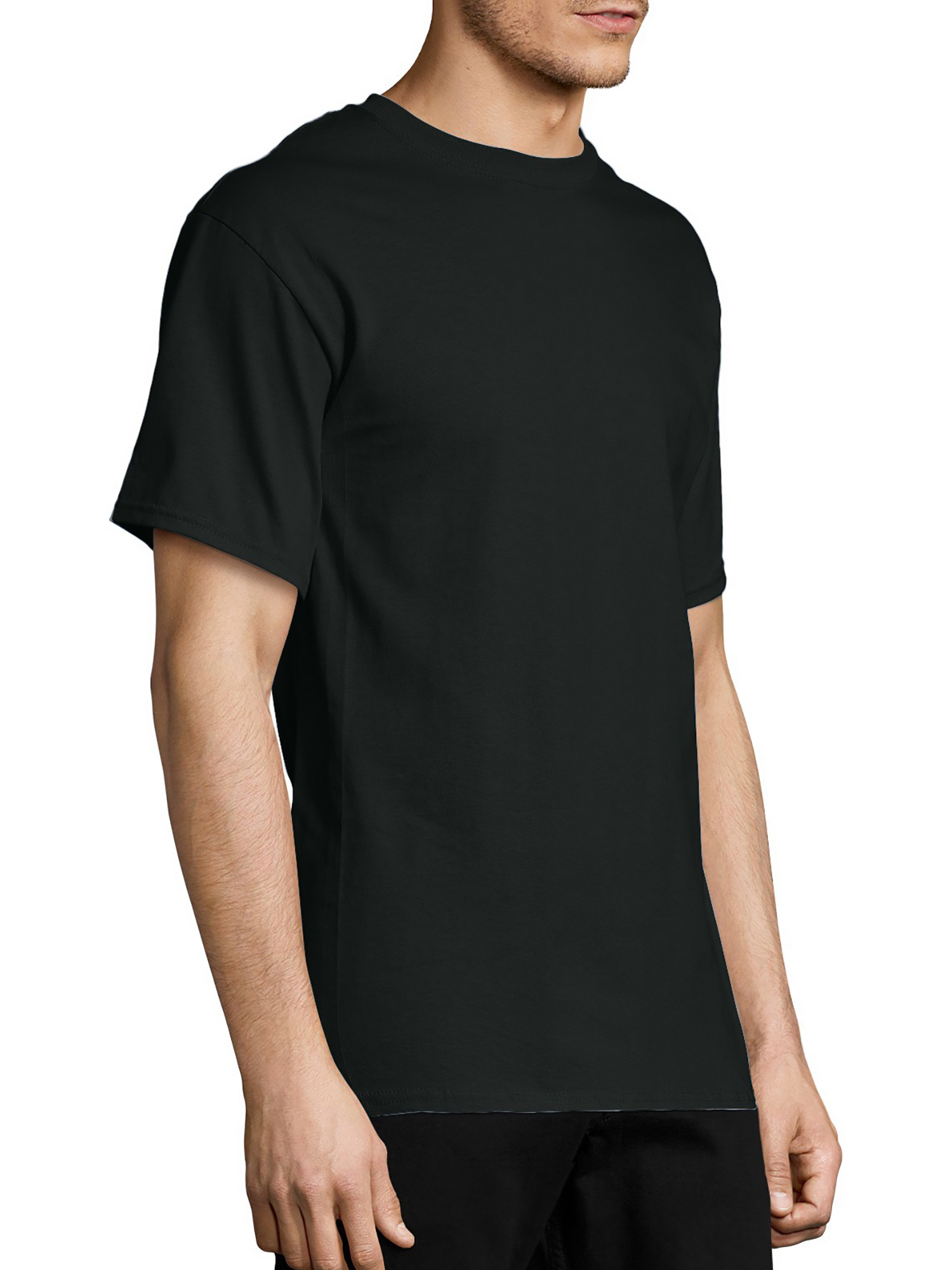 Hanes Authentic Men's T-Shirt (Big & Tall Sizes Available) Black 5XL - image 3 of 5