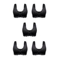 thumbnail image 1 of Jumpingount Front Beauty Bra, 5D Shaping Push Seamless Beauty Back Sports Cómodo sujetador, Womens Casual Comfort Lace Black 3XL Type2 NO2, 1 of 6