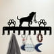 thumbnail image 2 of Ganchos metálicos para colgar perros en la pared: 10 ganchos de hierro negro para colgar en la pared, llaveros, organizadores decorativos para mascotas., 2 of 9