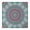 White-336, variant on Ethnic Tablecloth Mandala Decorative Pattern Waterproof Elastic Squre Cover with Back for Spiritual and Healing Rooms