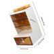 thumbnail image 2 of CRILSTYLEO Organizador De Papelería Plástico Marrón Para Oficina Con Múltiples Compartimentos Y Simple, 2 of 7