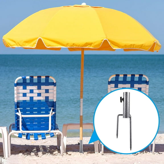 LEORX 1Pc Heavy Duty Sun Shade Support Umbrella Stand with Screw Spike in Assorted Colors for Outdoor Use