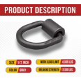 thumbnail image 4 of Mytee Products (12 Pack) 1/2" Heavy Duty Weld-On Forged D Ring 12,000 Lbs, 4 of 9