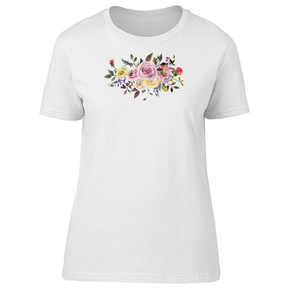 Flowers Bouquet Peonies Roses Tee Women's -Image by Shutterstock