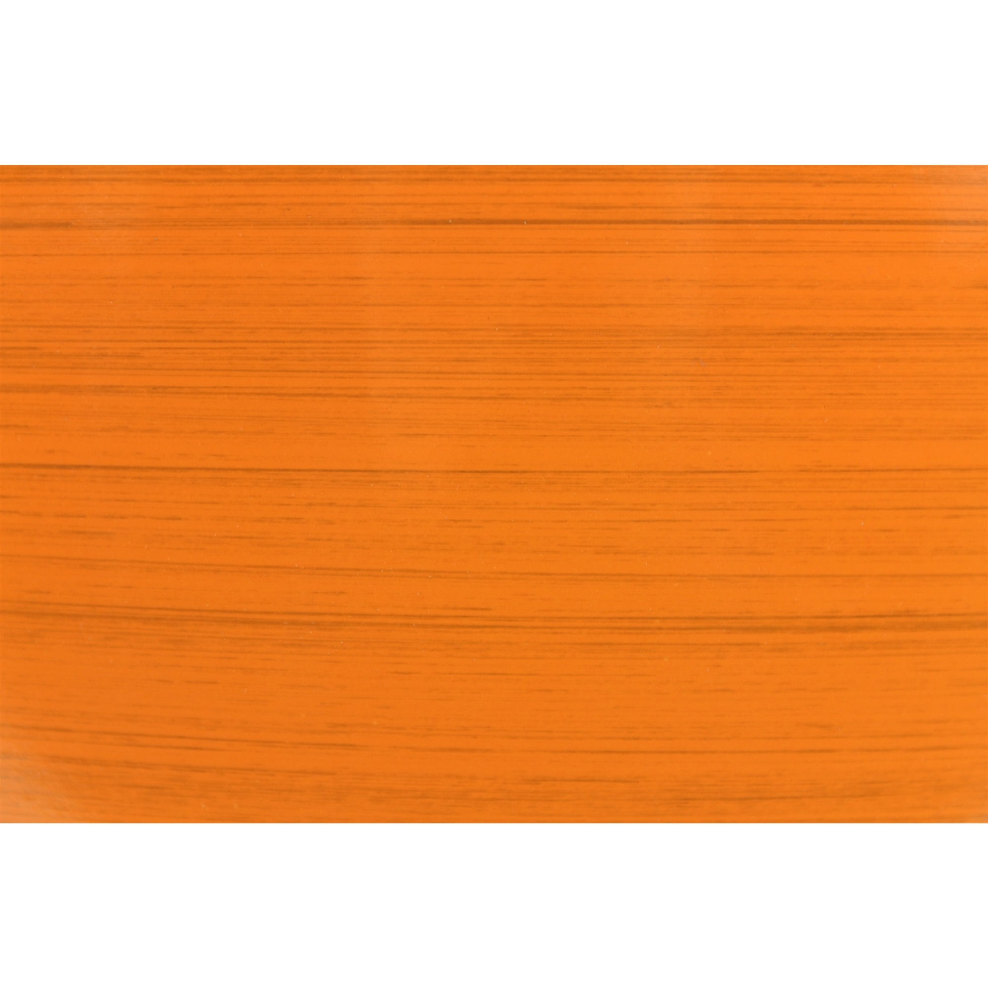 Garden Elements Indoor/Outdoor Glazed Brushed Happy Plastic Planter, Large, Bright Orange, 15"