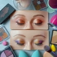 thumbnail image 2 of Grofry Makeup Practice Pad Realistic Teaching Soft Silicone Eyebrow Eye Shadow Eyelash 3D Practice Mannequin Training Supplies,Skin Color, 2 of 7
