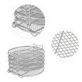 thumbnail image 4 of Kearding Soporte para deshidratador de alimentos GeweYeeli, estante de drenaje de frutas y verduras apilable de acero inoxidable de 5 capas, Herramientas y accesorios para hornear, 4 of 6