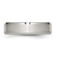 thumbnail image 3 of Titanium 6mm Beveled Edge Ring Man Wedding Classic Flat W/edge  For Dad Mens  For Him, 3 of 10