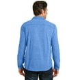thumbnail image 2 of Port Authority Heather Microfleece 1/2 Zip Pullover-4XL (Light Royal Heather), 2 of 6