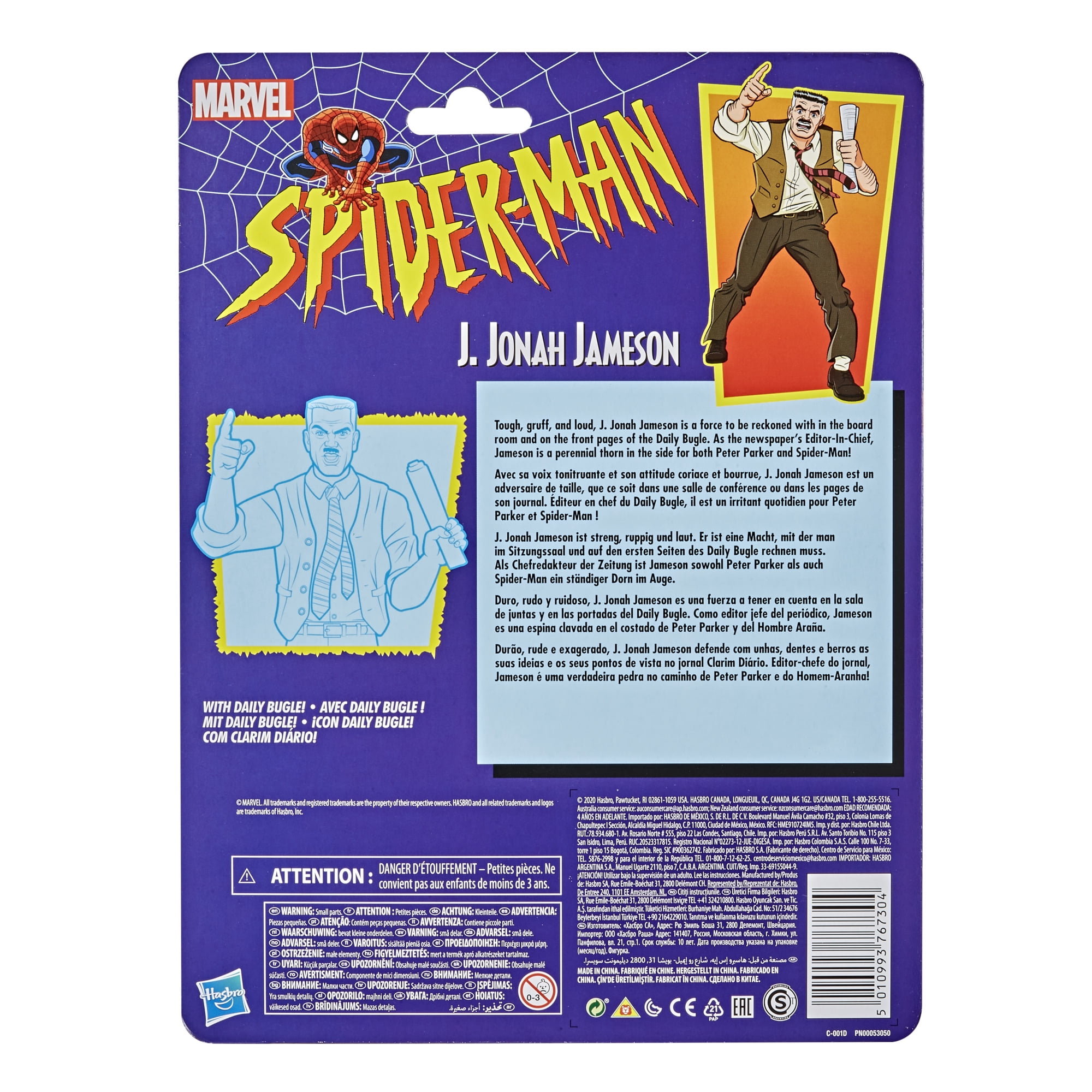 Hasbro Marvel Legends Series - Figurine rétro J. Jonah Jameson de 15 cm