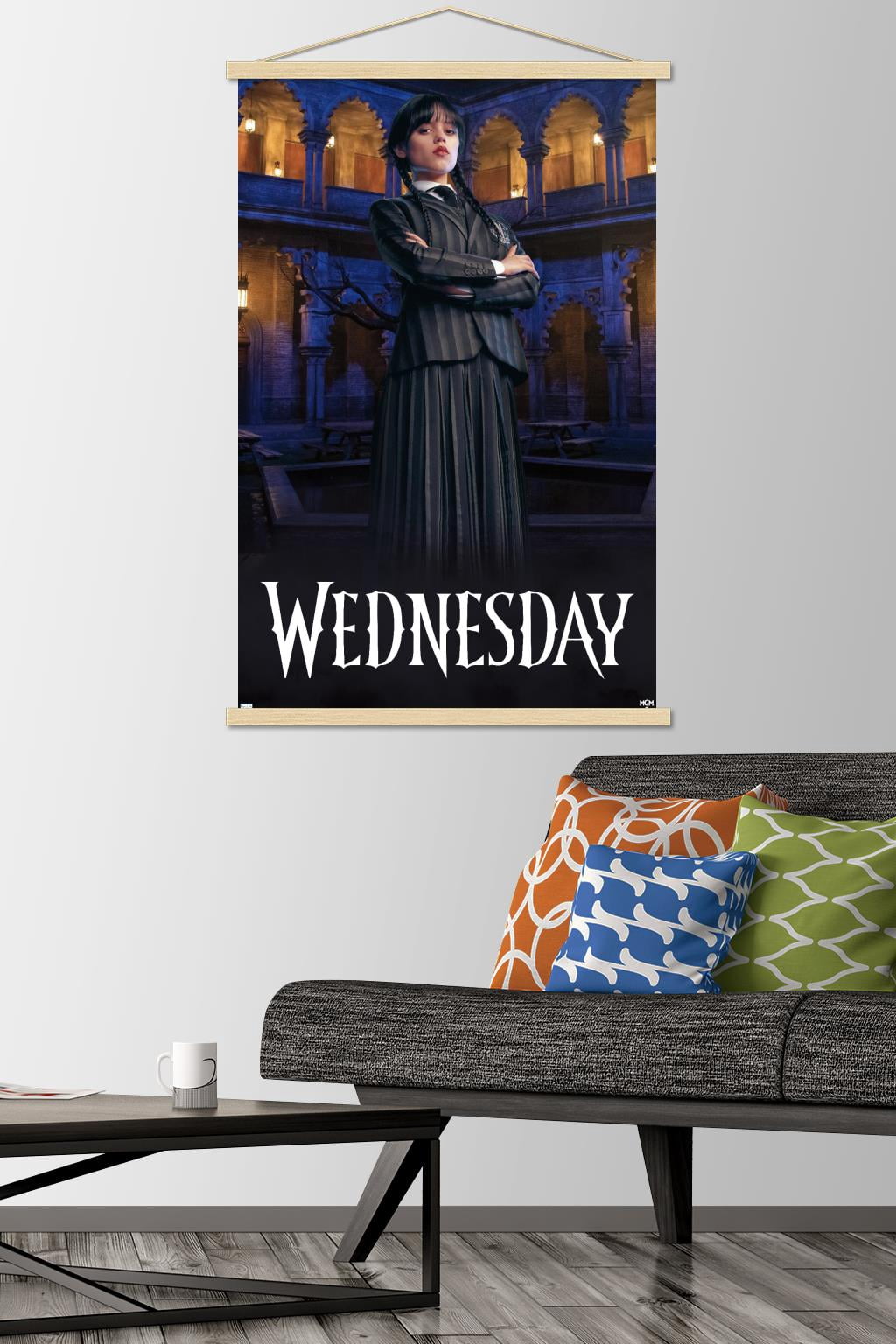 Wednesday - Portrait Wall Poster with Magnetic Frame, 22.375" x 34"