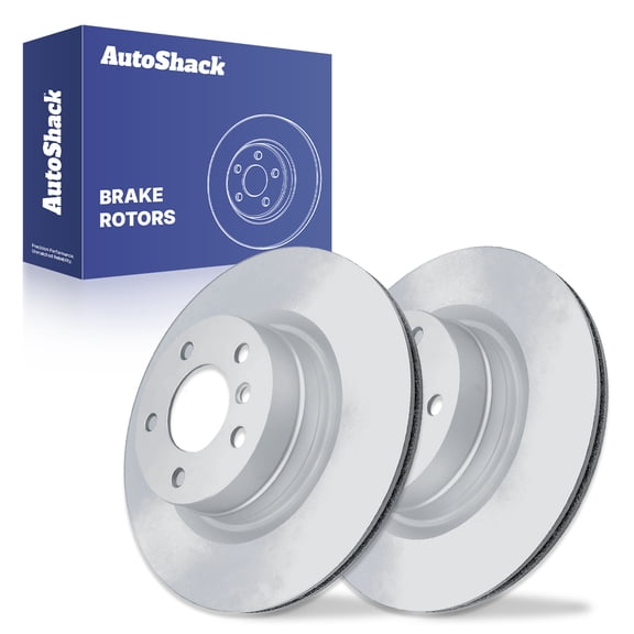 AutoShack Front Vented Coated Brake Rotors 2-PC Set Replacement for 2012-2015 BMW 328i 2013-2015 BMW 328i xDrive ArmorStop 12.99" (330 mm)