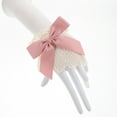 thumbnail image 5 of HOOWIFFY 2 Pieces Lace Arm Sleeves with Bow, Elegant Bridal Gloves for Weddings, Proms, and Special Occasions Accessories, 5 of 6