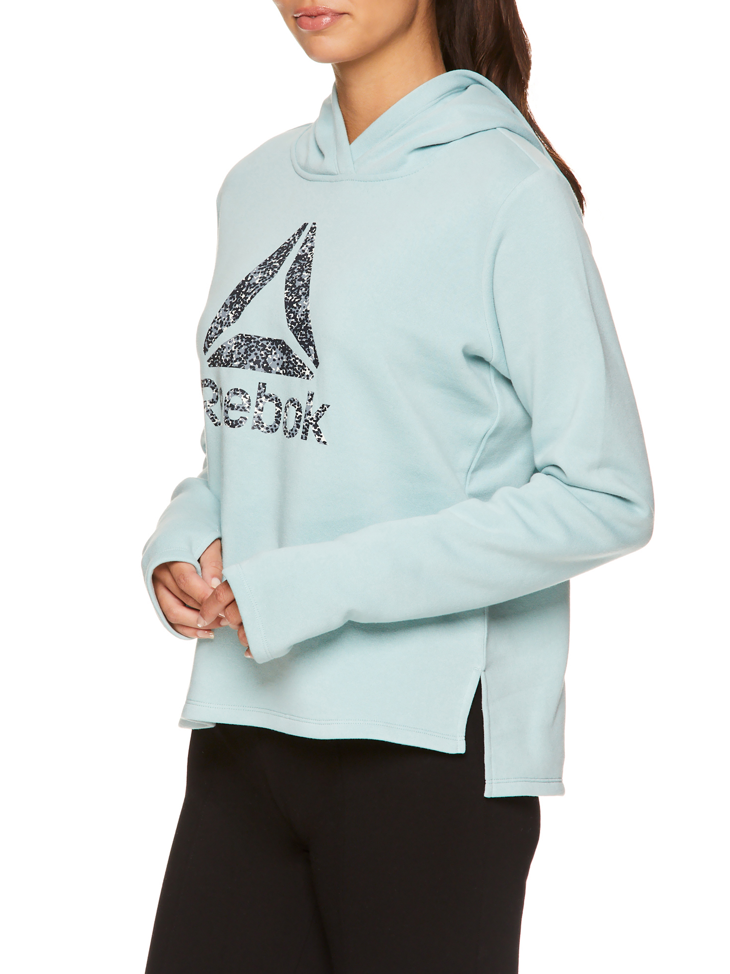 Reebok Womens Side Slit Hoodie with Graphic - image 3 of 4