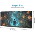 thumbnail image 3 of Witch Mouse Pad Extended Large Gaming Mouse Pad XL Stitched Edges for Gamer Home Office 31.5 X 11.8 Inch, 3 of 14