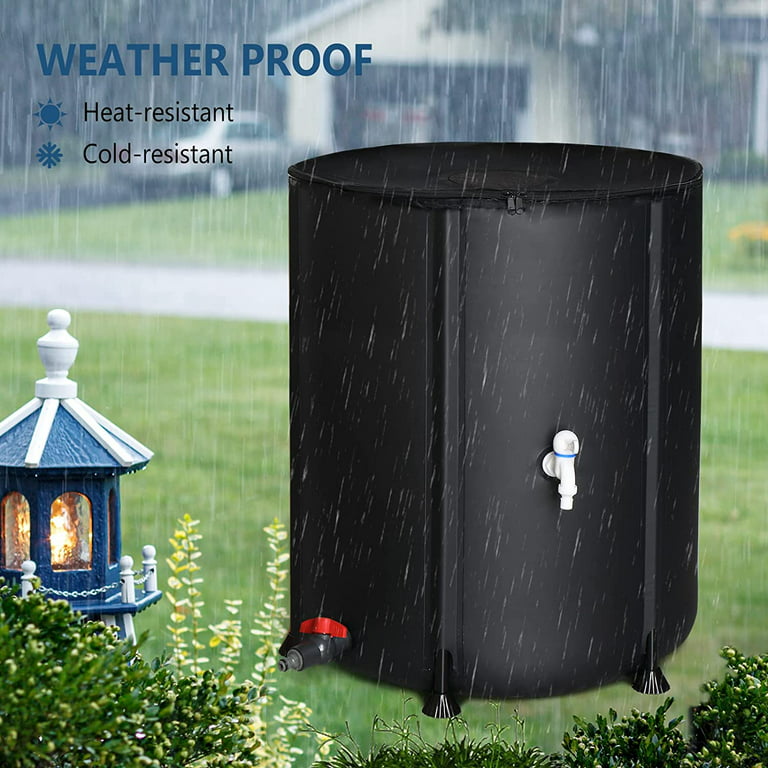 Gymax 60 Gallons Gal. Weather Resistant Plastic Foldable Drainable