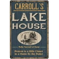 thumbnail image 1 of CARROLL'S Lake House Blue Cabin Home Decor 16 x 24 Matte Finish Metal 116240038201, 1 of 1