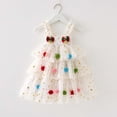 thumbnail image 2 of Splozh Birthday Dress for Girls Fashion Toddler Baby Girls Christmas Cute Pom Pom Tree Tutu Dress,White,1-2 Years, 2 of 9