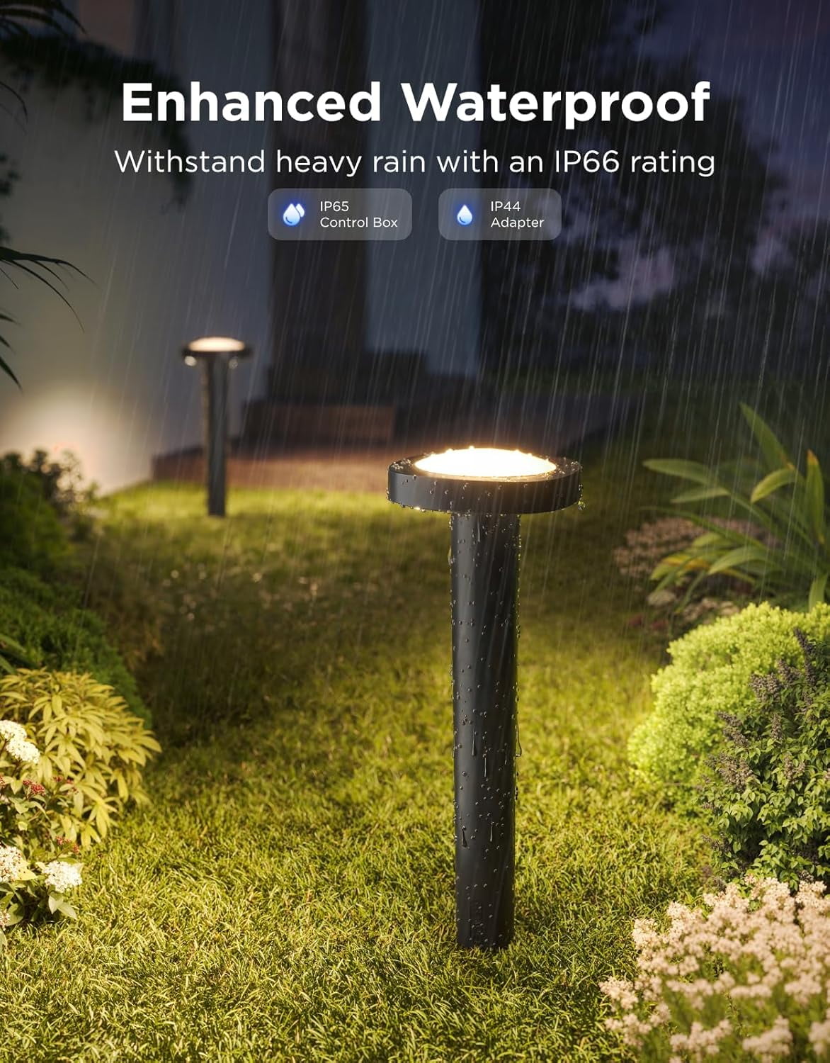 Govee Low Voltage Wired Outdoor Pathway Lights 2, Landscape Lighting with 60+ Scene Modes, IP66 Waterproof for Yard Patio Garden Work with Alexa/Google/Matter