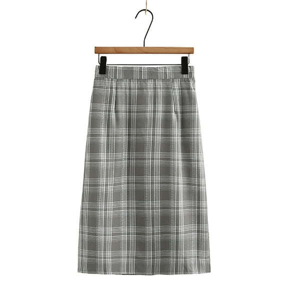 Skirt for Women Summer, Women's Retro Woolen Plaid Skirt, Women's Winter Mid Length High Waisted Woolen Skirt, Long Skirt on Clearance XL-4XL