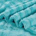 thumbnail image 5 of Home Soft Things Derby Double Sided Faux Fur Throw Blanket Solid Color Fuzzy Super Soft Cozy Plush Throw - Sky Blue - 50" x 60", 5 of 9