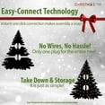 thumbnail image 5 of Christmas Time 6.5-Ft Silverado Pine White Flocked Slim Christmas Tree with EZ Connect Clear Smart Lights | Realistic Foliage | Stand Included | Foldable for Storage | Xmas Decor | CT-SV065-SLFL, 5 of 11