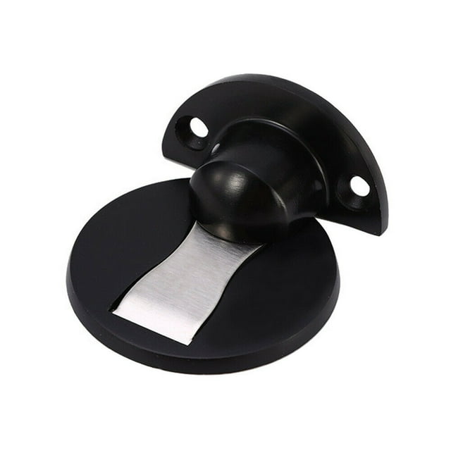 Topes de puerta magnéticos Tope de puerta magnético Sin perforación Seis colores disponibles Soporte de puerta Tope de puerta oculto Herrajes para puertas de muebles (Negro) oso de fresa Hogar