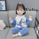 thumbnail image 3 of Conjunto de pijama de franela para niños, ropa de hogar de vellón coral para niñas de 1, 2, 3 y 4 años, conjunto cálido de dos piezas para niñas de 5 años, 3 of 6