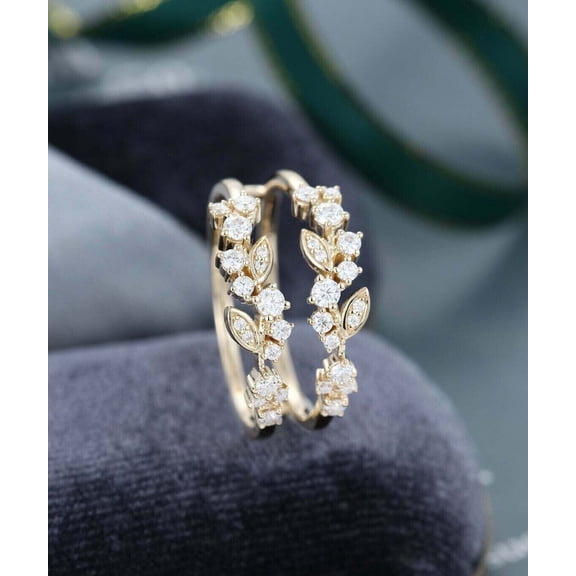 Dreamofdazzles Jewels 2.00 Ct Round Cut Diamond Womens Wedding Enhancer Guard Wrap Ring 14K Yellow Gold Plated 925 Sterling Silver -7