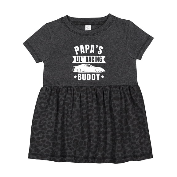 Inktastic Papas Lil Racing Buddy Girls Baby Dress