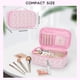 thumbnail image 2 of Bolsa de maquillaje Relavel Cute Pink con soporte para brochas para niñas, 2 of 7