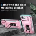 thumbnail image 5 of Dteck for iPhone 16e Case with Camera Protection Sliding Cover + Lanyard, Military Grade Drop Protection Rugged Shockproof Cover with Kickstand 6.1 inch 2025,Pink Mint, 5 of 9