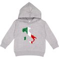 thumbnail image 2 of Inktastic Italian Map Flag Toddler Hoodie, 2 of 4