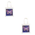 thumbnail image 3 of Kearding Bolsa de lona para pintar, bolsa de compras, mano de obra fina, reutilizable, de larga duración, accesorios para mujer, accesorio DIY Type1 NO1, 3 of 6