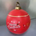thumbnail image 3 of Bolas inflables navideñas para exteriores de 60 cm, bolas gigantes grandes de PVC, bolas de juguete para decorar árboles de Navidad sin años luz, 3 of 5