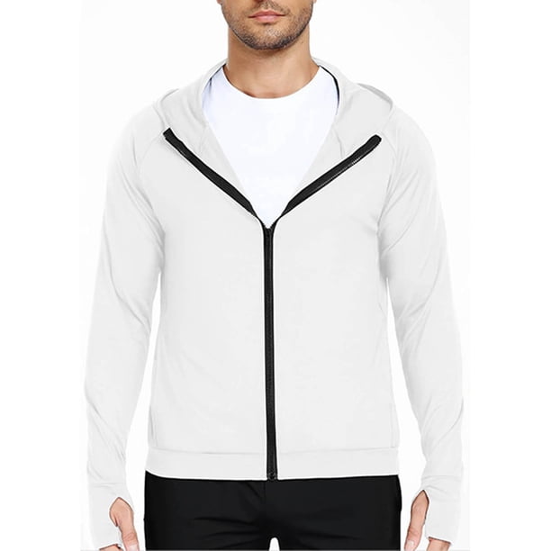 Ceisia Men's Athletic Hooded Zip-Up Jacket | Slim-Fit Sweatproof Training & Outdoor Sports Top Gift