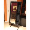 thumbnail image 1 of Powell Sliding Wood Jewelry Cheval Armoire in Black, 1 of 9