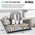 thumbnail image 4 of KRAUS Multipurpose Over-Sink Roll-Up Dish Drying Rack, Colander and Trivet in Black, KRM-10BLACK, 4 of 8