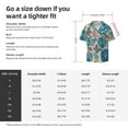 thumbnail image 7 of Easygdp Vintage Floral Butterflies Men's Casual Short-sleeved Shirt with Pocket and Button Suitable for Beach Vacation Leisure - 4X-Large, 7 of 7