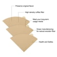 thumbnail image 3 of 100 Contenido Tamaño V01 Filtros de Café de Papel Desechables para Percolador Fibra de Madera Natural No Blanqueada, Marrón, 3 of 6