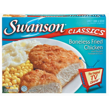 Swanson Classics: Classics Boneless w/Mashed Potatoes & Corn Fried Chicken, 7.5 Oz